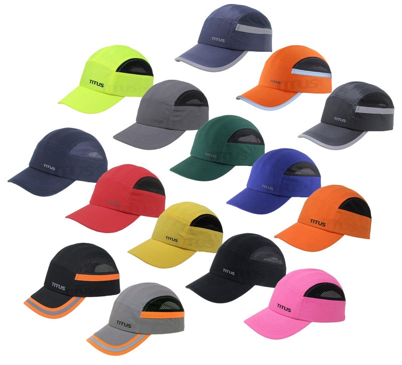 TITUS Lightweight Safety Bump Cap - Baseball Style Protective Hat (Black Vented) - Image 2